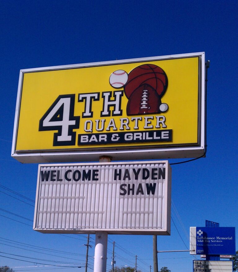 4th Quarter Bar & Grille Tallahassee Times