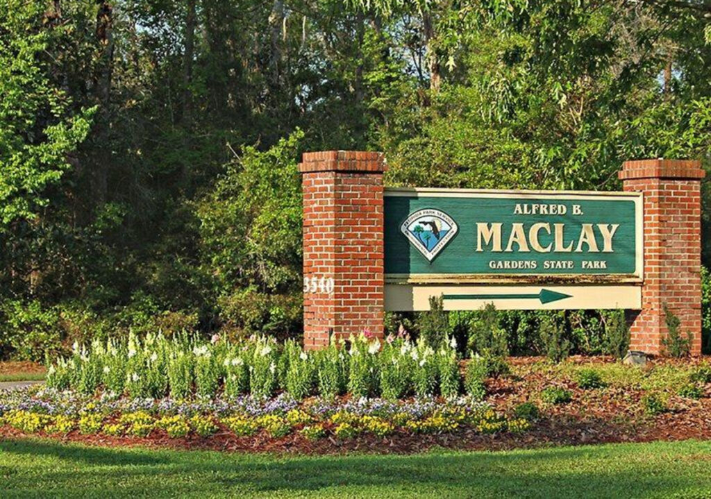 maclay gardens sign tallahassee