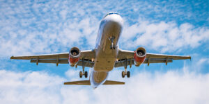 airplane flying in the sky
