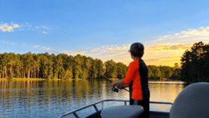 fishing on the lake